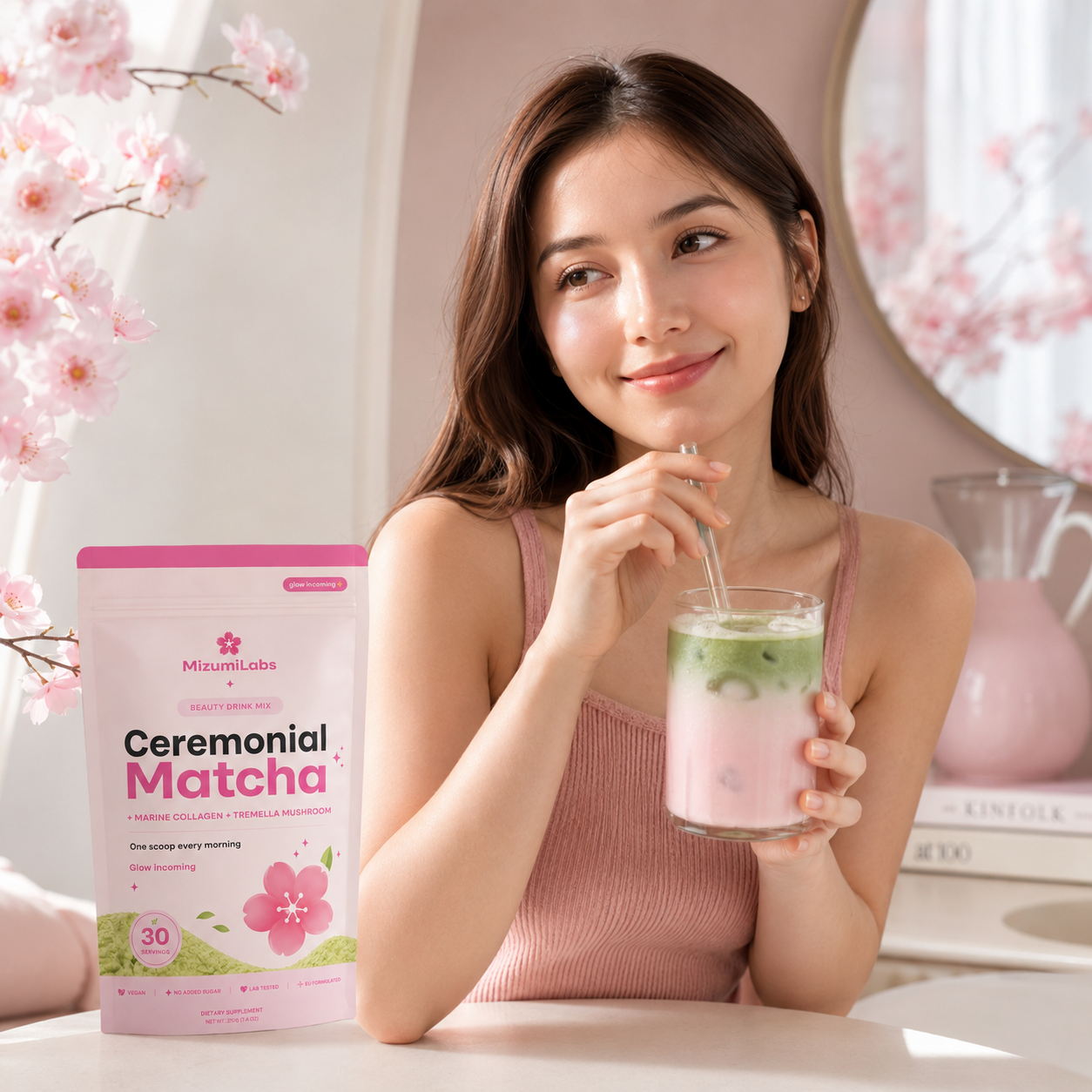 mizumilabs the ritual™ — ceremonial matcha & rose