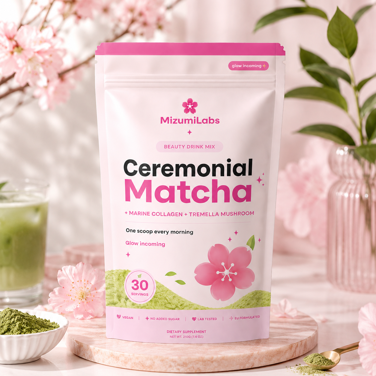 mizumilabs the ritual™ — ceremonial matcha & rose